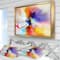 Designart - Creative Flower in Multiple Colors - Large Floral Framed Canvas art